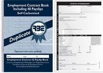 RBE A5 Payslip & Employment Contract Book  Duplicate ref#F4582
