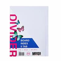 A4 Board Divider White 5 Cut