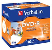 Verbatim DVD-R  ( 10 per box ) Printable Surface