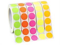 19mm Round Colour Code Labels ( 250 aprox per box )